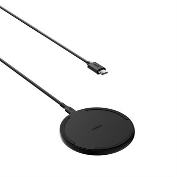 Belkin WIA012HQBK Mobile Device Charger Smartphone Black AC Wireless Charging Fa WIA012HQBK