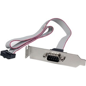 Startech 1 Port 40Cm 16In. Db9 Serial Port Bracket To 10 Pin Header Low Profile PLATE9M16LP