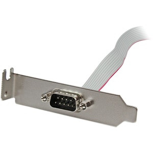 Startech 1 Port 40Cm 16In. Db9 Serial Port Bracket To 10 Pin Header Low Profile PLATE9M16LP