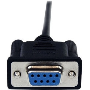 Startech 1M Black Db9 Rs232 Serial Null Modem Cable F/M Cable for Modem First En SCNM9FM1MBK
