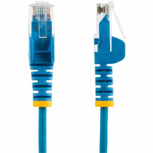 Startech 25Cm Blue Slim Cat6 Ethernet Cable Snagless Rj45 Utp Lszh 28Awg Pure Ba N6PAT25CMBLS