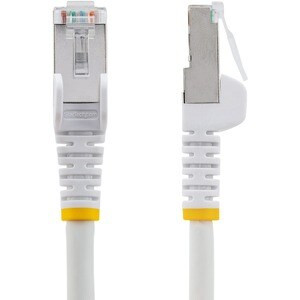 Startech 2M Cat6A Ethernet Cable White Low Smoke Zero Halogen Lszh 10 Gbe 100W P NLWH-2M-CAT6A-PATCH