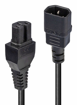 Lindy 2M Iec C14 To Iec C15 'Hot Condition' Power Cable Black. Cable Length: 2 M 30314