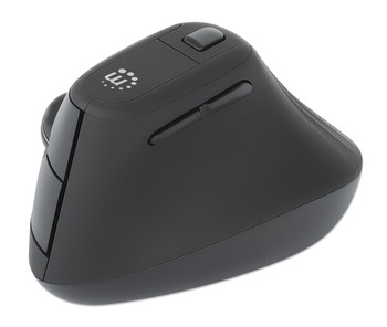 Manhattan Ergonomic Vertical Wireless Mouse Right Handed Black Adjustable 800/12 190336