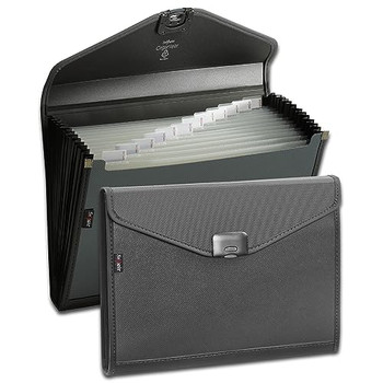 Snopake Zeon 13 Part Organiser A4 Charcoal 15894 15894