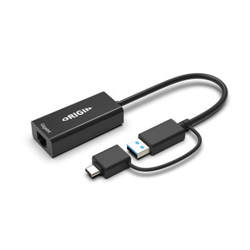 Origin Storage 4Z527AA#ABB-OS cable gender changer USB3.0/USB-C RJ45 Black 4Z527AA#ABB-OS