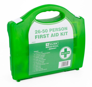 Click Medical 26-50 Person First Aid Kit With Eyewash And Burn Dressings Green CM0054