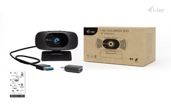 I-Tec Solomon 300 4K Webcam. Megapixel Approx.: 8.29 Mp Maximum Video Resolution CAMSOLOMON4K300