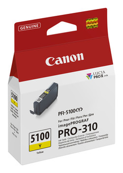 Canon Pfi-5100 Y. Supply Type: Single Pack Colour Ink Volume: 14.4 Ml Printing C 6955C001