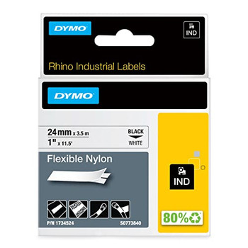 Dymo 1734524 24mm White Nylon 1734524
