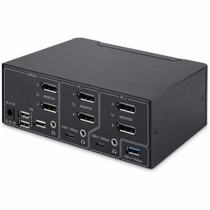 Startech 2-Port Dual-Monitor Displayport 1.4 Kvm Switch 8K 60Hz / 4K 144Hz 2X Us P2CDD143-KVM-SWITCH