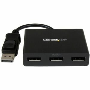 Startech 3-Port Displayport 1.2 Splitter Displayport To 3X Dp Multi-Monitor Adap MSTDP123DP