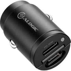 Alogic 30W Car Charger Usb-C Ports Fast Charging for Laptops Tablets And Smartph CRCC30