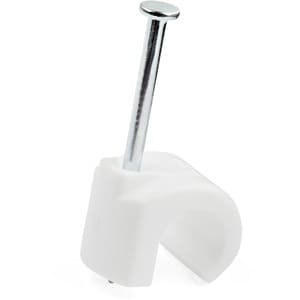 Startech 100 Pk L Cable Clips W/ Nail Reusable Nail-In Clamps Cord Mounting/Hold CBMNMCC3