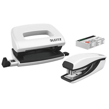 Leitz NeXXt WOW Mini Stapler and Hole Punch Set 55612001 55612001
