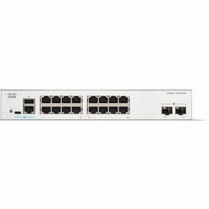 Cisco Catalyst 1300 C1300-16T-2G 16 Ports Manageable Ethernet Switch Gigabit Eth C1300-16T-2G