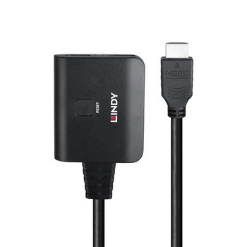 Lindy 2 Port Hdmi 4K60 Splitter Cable. Video Port Type: Hdmi Video Out: 2X Hdmi. 38356