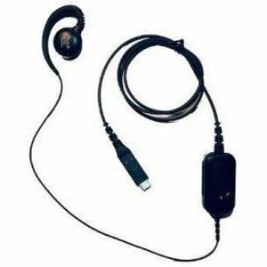 Zebra Wired Over-The-Ear Earbud Mono Earset Monaural In-Ear Usb Type C HDST-USBC-PTT1-01