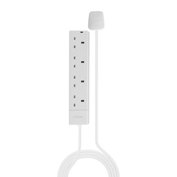 Lindy 2M 4-Way  Mains Power Extension White 4 Ac OutletS 250 V 50 Hz 13 A 3000 70145
