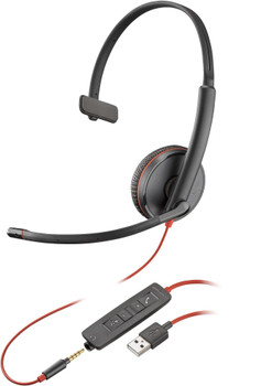 Poly 80S06A6 Blackwire 3215 Monaural USB-A 80S06A6