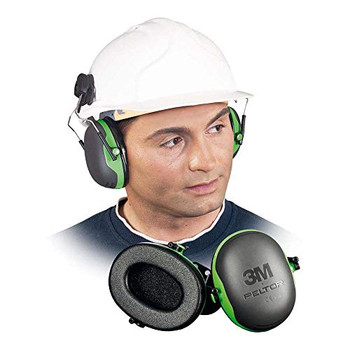 3M Peltor X1P3 Helmet Attachment Ear Defenders Green X1P3