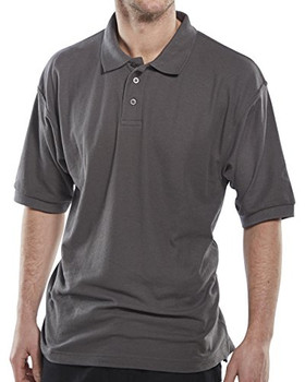 Beeswift Standard Polo Shirt Grey Size L CLPKSGYL