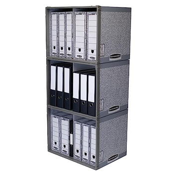 Bankers Box System Stax File Store - Grey Pack of 5 1850