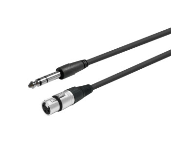 Vivolink PROAUDXLRFJACKS3 XLR F to Stereo Jack 6.35mm. PROAUDXLRFJACKS3