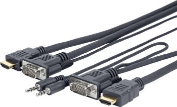 VivoLink PROVGAHDMIFLY3 Pro VGA + Audio and HDMI 3M PROVGAHDMIFLY3