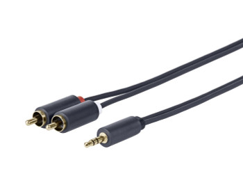 VivoLink PROMJRCA1.5 3.5MM - 2 X RCA M-M 1.5 Meter PROMJRCA1.5