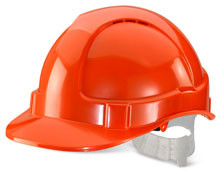 Beeswift Economy Vented Safety Helmet Orange BBEVSHO