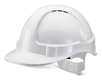 Beeswift Economy Vented Safety Helmet White BBEVSHW