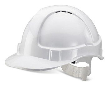 Beeswift Economy Vented Safety Helmet White BBEVSHW