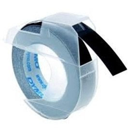 Dymo S0847730 White on Black Embossing Tape Pack of 3 S0847730