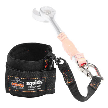 Ergodyne Pull-On Wrist Tool Lanyard Carabiner Black EY3114