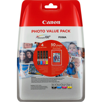 Canon 6508B005 CLI-551 B/C/M/Y 6508B005