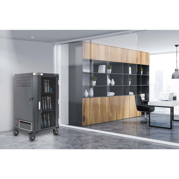 Manhattan Laptop Charging Cart/Trolley Via Ac Adapter  30-Bay Install Device'S 181174