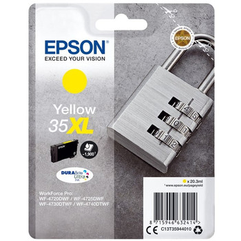 Epson Padlock Singlepack Yellow 35XL DURABrite Ultra Ink C13T35944010