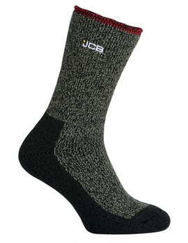 Jcb Workwear Thermasocks With Extended Achilles Khaki/Black Size 6-8.5 JCBX000181