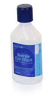 Blue Dot Eyewash Bottle 250Ml Clear CM0725
