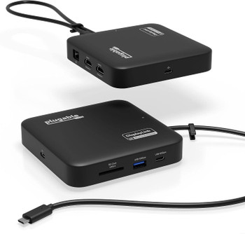 Plugable USB C Dual HDMI Monitor Docking Station Mac and Windows 100W PD USBC-6950PDZ