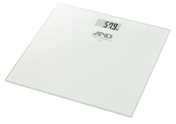 And Glass Top Personal Digital Scales Clear CM1725