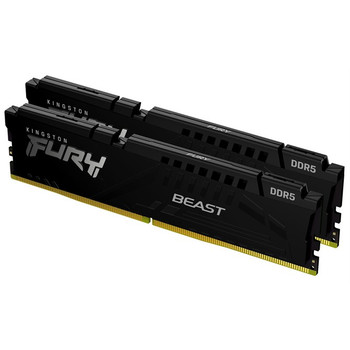 Kingston Technology FURY Beast 64GB 6000MT/s DDR5 CL36 DIMM Kit of 2 Black KF560C36BBE2K2-64