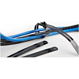 Startech 9"22Cm Metal Cable Ties 2-1/4"55Mm Bundle Dia. 100Lb45Kg Tensile Streng CBMMCT