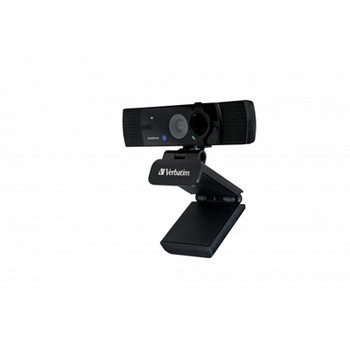 Verbatim 49580 Awc-03 Ultra Hd 4K Autofocus Webcam With Dual Microphone 49580