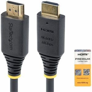 Startech 1.6Ft 50Cm Premium Certified High Speed Hdmi Cable 4K 60Hz/1440P 144Hz HDMI2-CABLE-4K60-50C