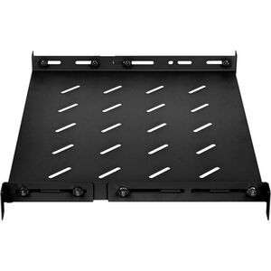 Intellinet 1U Rack-Mountable Rack Shelf for Rack Black 19" Fixed Shelf Adjustabl 714082