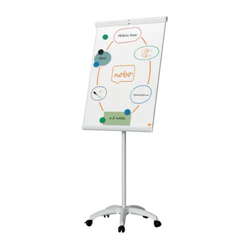 Nobo Premium Plus Mobile Steel Magnetic Whiteboard Easel 1915702 1915702