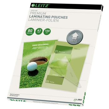 Leitz iLAM Premium Laminating Pouches with UDT A3 80 microns 74850000 74850000
