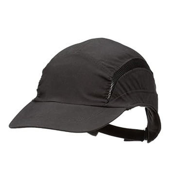 3M Hc24 First Base 3 Classic Standard Peak Safety Baseball Cap Black HC24BL